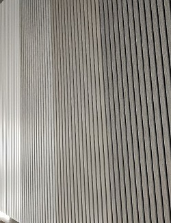 Grey wood strip wall panels