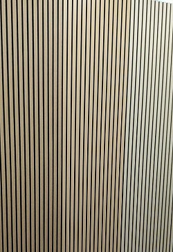 Brown wood strip wall panels